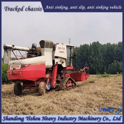 Modification of Triangle Anti Sinking Track Chassis Wheat Harvester