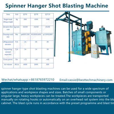 Hanger Shot Blasting Machine for Brake Disk Surface Cleaning