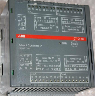 ABB 07DI92 GJR5252400R0101 Digital I/O module