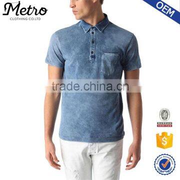 China wholesale chest pocket original cotton polo shirts with customized logo