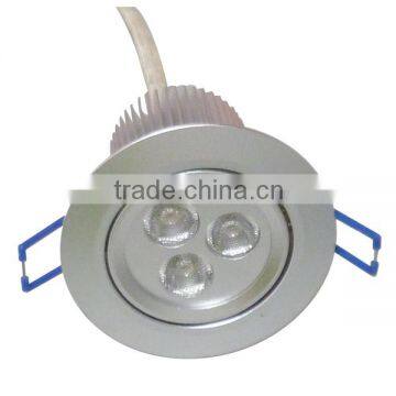 High lumen 3w led ceiling down light