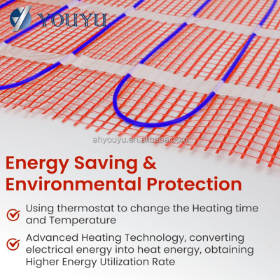 Modern Design HDPE+PP Electric Underfloor Heating Mat Waterproof Floor Warming Mat for Bathroom Electric Heating System photo-4