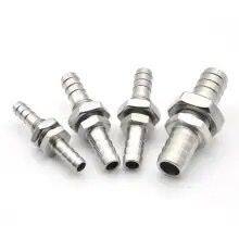 Stainless Steel Through-plate Pagoda Joint Double-headed Hose Water Nozzle Connector photo-3