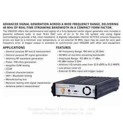 Signal Hound VSG200 Vector Signal Generator 100 KHz to 20 GHz photo-5