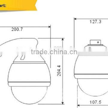IP66 Mental Housing HD CVI 2mega 1080P Sony CMOS 10X Zoom Mini Ptz Full hd Cvi High Speed Dome Camera
