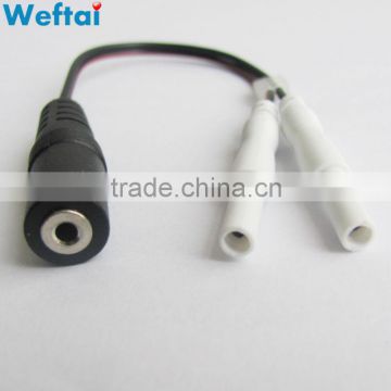 2 Pin Flat 2mm TENS Cable 2.5mm Female Plug