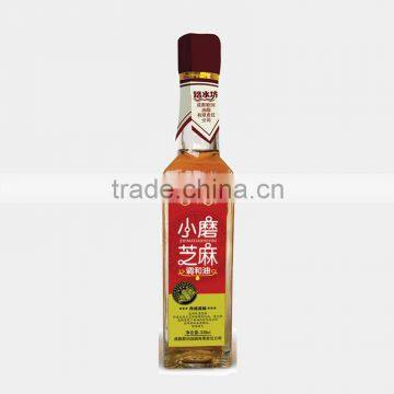 180ml glass bottled Traditional craftmanship refined natural Bright light golden sesame oil