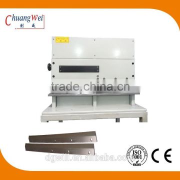 High precision V-cut aluminum depanelng machine with two linear blades CWVC-3S made in dongguan china