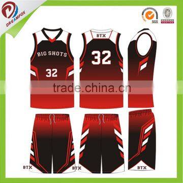 Cheap latest basketball uniforms wholesale custom reversible basketball jersey uniform