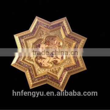 European style new star shape Ceiling tiles for lamp decoration plastic artistic ps ceiling tile