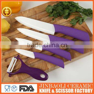 beautiful white blade ceramic kitchen knife set