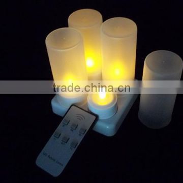 2016 newest design Rechargeble LED remote candle tea light CL213804RY