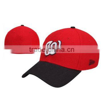 High Quality Printed Green 6 Panel Fitted Baseball Hat