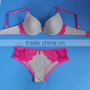 Free Shipping Zebra Line Decorative Sweet Girl Bra Underwear photo-5