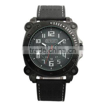 MR081Japan Movt Watch Stainless Steel Black Military Style Military Watch