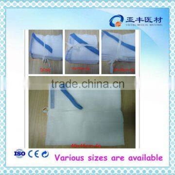 100% cotton high absorbency surgical, medical lap sponges/laparotomy sponge/lap pad/ABD pad (compresa cosida)