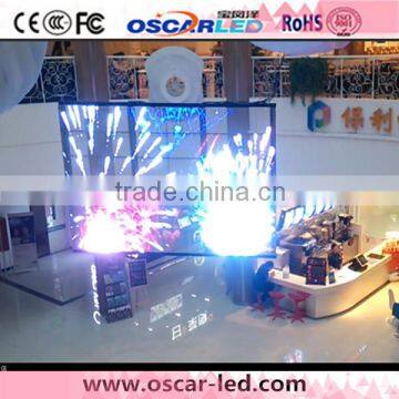 popular led oscarled glass display soft transparent glass led XR 16H rgb display board