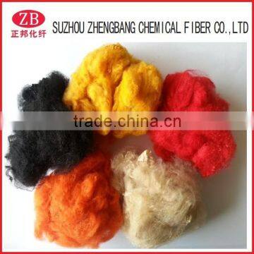 hight quality 40D/45D/50D/55D/60D black polyester staple fiber