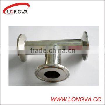 sanitary stainless steel clamped equal tee