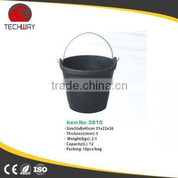 Contruction Rubber Bucket,strong Rubber Pail With Lip photo-6