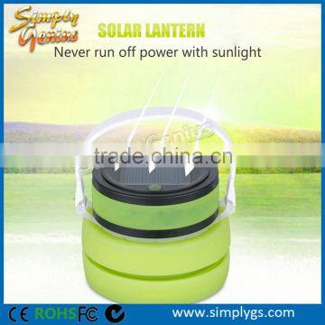 1000mah IP67 rainproof solar rechargeable light