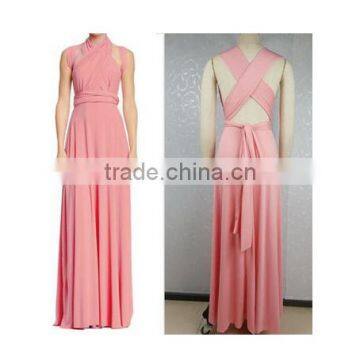 Wholesale Summer bridesmaid prom evening convertible maxi dress