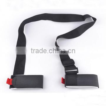 Durable adjustable easy carrier EVA rubber hook and loop ski straps