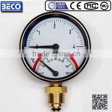 YW-100A Integrated temperature Pressure Gauge with CE and ISO9001 certification