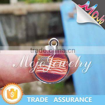 2016 New Fashions Trends UV Printed U.S. Flag Mood Charms Cheap photo-2
