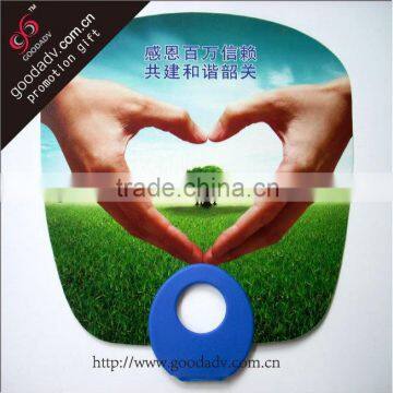 Advertising fan O ring shape plastic pp hand fan with low price