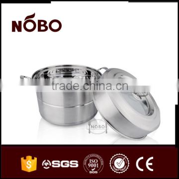 hot pot thermo food container with steamer