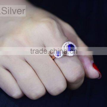 Factory direct wholesale price silver rose plated smart ring jewelry