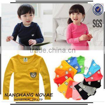 Wholesale Autumn Child Baby Boys Girls T Shirt Kids Clothes Long-Sleeve T-Shirt Embroidery Design Kids Clothing From China