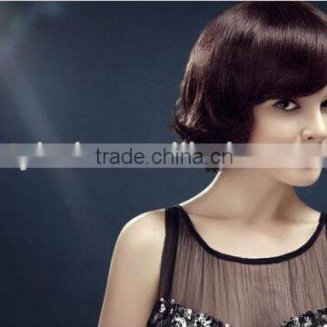 wholesale short straight cute hair for stock fashiion short curl natural wigs with fringe synthetic wigs wholesale alibaba