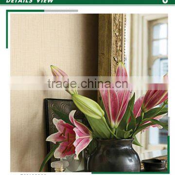 affordable non woven wallpaper, solid color simple plain wallcovering for room , elegant wall decor maker