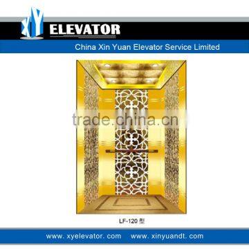 Cheap Price Home Elevator Golden Cabin Decoration