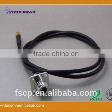 RG58 Cable Assembly With SMA Male Crimp to N Female Crimp 25.4mmSQ Flange Connetcors photo-6