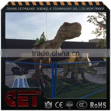 mechanical dinosaur ride for sale animatronic walking dinosaur rides standing dinosaur T-rex rides