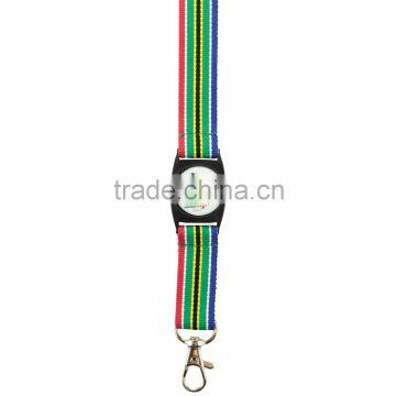 SA Flag Domed Lanyard With Snap