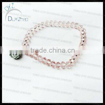 Fashion girls pink crystal bracelet