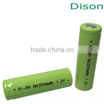 High Capacity 1.2V AA Ni-MH Rechargeable Battery 2000mAh