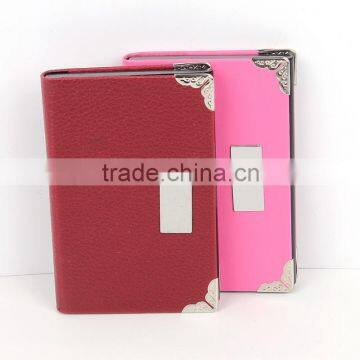 Xinghao purse shape lady ID card and passport holder,Aluminium with pattern pu name card holder