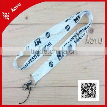 lanyard for key silk screen printing shining polyester lanyard with phone string for gifts MOQ=100pcs