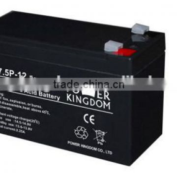 High Rate sealed lead acid Battery 12V 7.5AH