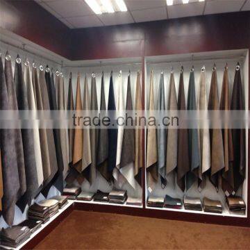 New Bronzed Embossed Waterproof Synthetic Suede Fabrics With Base Layer and Brushed Knitted Backing for Sofa Upholstery photo-5