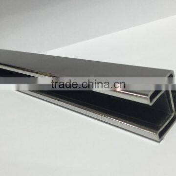 stainless steel square mini top rail for glass balcony railing