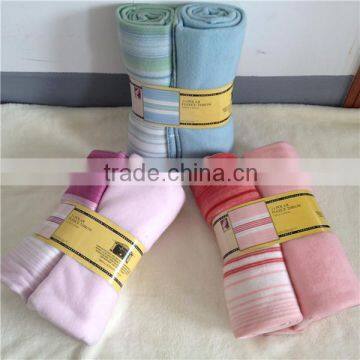 High quality 2 layer polar fleece throw 100%polyester factory directly