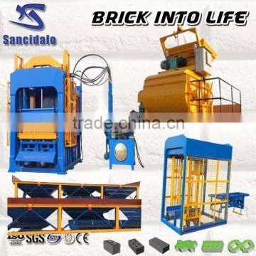 2015 Hot Sale QT4-15C automated hydraulic press block machine in linyi