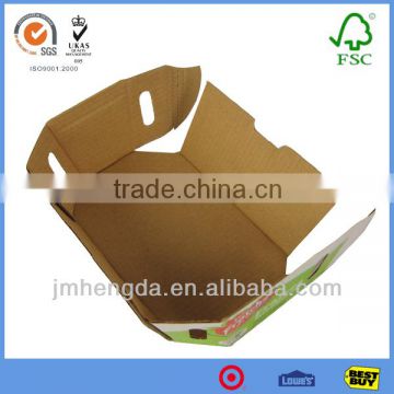 Corrugated Paper Flat Packing Cardboard Storage Boxes For Fruit