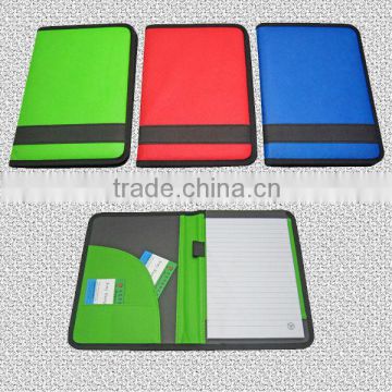 A5 non-woven fabric fIle folder with notepad